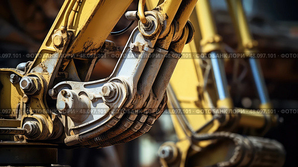 arm backhoe construction equipment ai generated. Стоковое AI-изображение, AI-художник Vectorwin / Фотобанк Лори