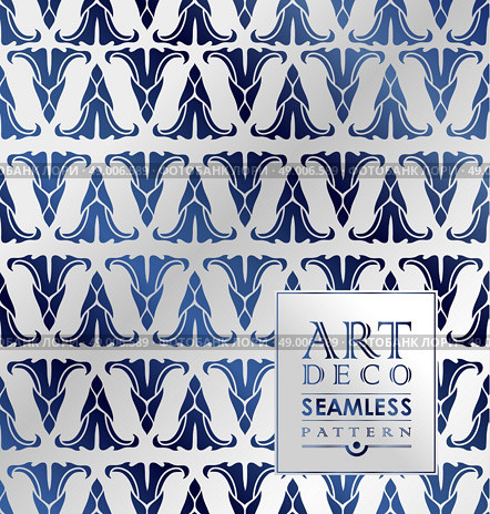 Art Deco vintage wallpaper pattern can be used for invitation, congratulation. Стоковая иллюстрация, агентство Ingram Publishing / Фотобанк Лори