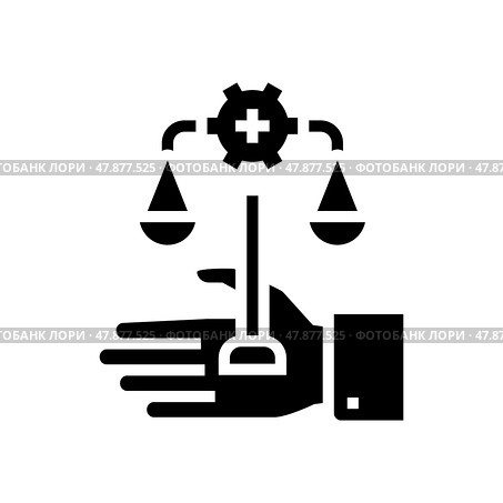 assistance in compliance with regulatory requirements glyph icon vector illustration. Стоковая иллюстрация, иллюстратор Vectorwin / Фотобанк Лори