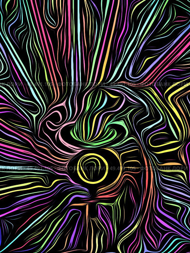 Astrology symbol integrated into abstract woodcut pattern on the subject of art, creativity and design. Стоковое фото, агентство Ingram Publishing / Фотобанк Лори