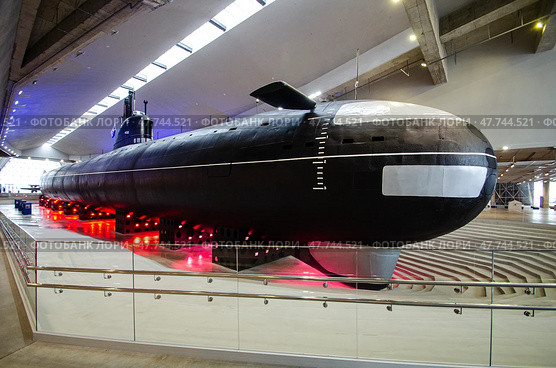 Атомная подводная лодка К-3 (Ленинский комсомол). Музей военно-морской славы. Кронштадт. Стоковое фото, фотограф Яковлев Сергей / Фотобанк Лори