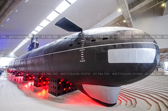 Атомная подводная лодка К-3 (Ленинский комсомол). Музей военно-морской славы. Кронштадт. Стоковое фото, фотограф Яковлев Сергей / Фотобанк Лори