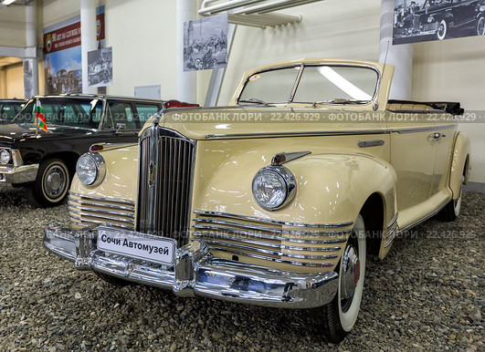 Автомобиль ЗИС-110. «Сочи Автомузей» (2016 год). Редакционное фото, фотограф Сергей Лаврентьев / Фотобанк Лори