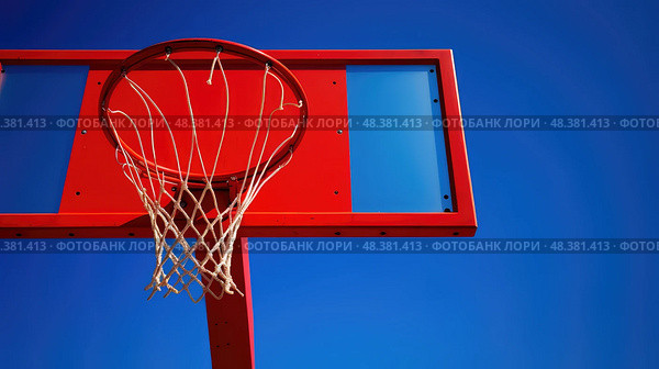 backboard red basketball ai generated. Стоковое AI-изображение, AI-художник Vectorwin / Фотобанк Лори