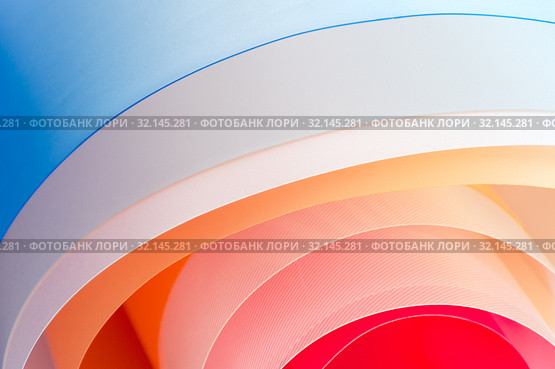 Background photography - multicolored twisted sheets with a gradient. Стоковое фото, фотограф Olesya Tseytlin / Фотобанк Лори