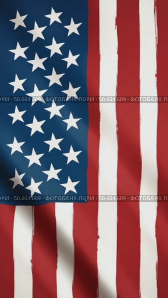 Background with stars and stripes. American flag, independent day. Стоковое AI-видео, аниматор Sergey Grishin / Фотобанк Лори