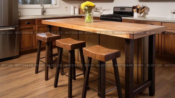 backrest kitchen counter stool. Стоковое AI-изображение, AI-художник Vectorwin / Фотобанк Лори