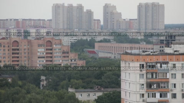 Балашиха стоп кадр жилых высотных домов улиц проспект Ленина и микрорайона Южный (2021 год). Стоковое видео, видеограф Дмитрий Неумоин / Фотобанк Лори
