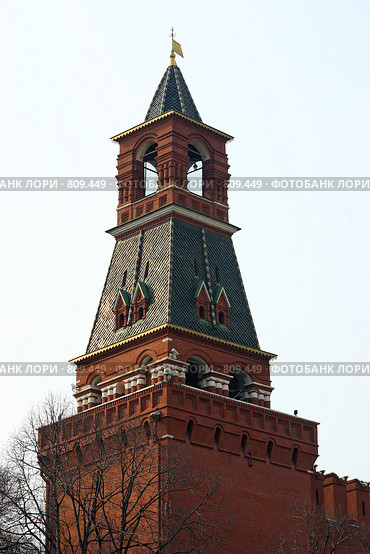 Башня. Кремлевская стена. Москва. (2009 год). Стоковое фото, фотограф Александр Грачев / Фотобанк Лори