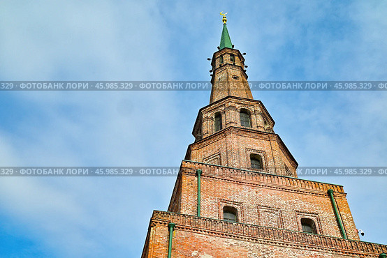 Башня Сююмбике. Казанский кремль. Город Казань. Республика Татарстан. Россия (2024 год). Стоковое фото, фотограф Александр Тараканов / Фотобанк Лори