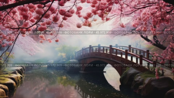Beautiful Japanese Sakura Cherry Blossom Trees Blooming White and Pink Flowers Natural Cinematic 4K Slowmotion Footage. Стоковое AI-видео, аниматор ALLA YURTAYEVA / Фотобанк Лори