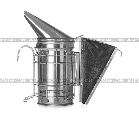 Bee smoker on white background. Стоковое фото, фотограф Pixel_shot / Фотобанк Лори