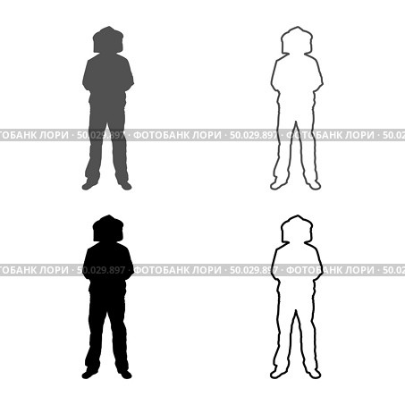 Beekeeper in protective outfit clothing with hat with grid of bee stings collects honey Beekeeper beemaster apiarist in apiary View front icon set grey black color vector illustration outline flat style simple image. Стоковая иллюстрация, агентство Ingram Publishing / Фотобанк Лори