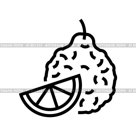 bergamot aromatherapy line icon vector isolated illustration. Стоковая иллюстрация, иллюстратор Vectorwin / Фотобанк Лори