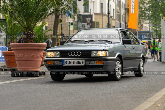 BERLIN - MAY 04, 2024: The mid-size car, rally car Audi Quattro B2, 1986. Classic Days Berlin 2024. Редакционное фото, фотограф Sergey Kohl / Фотобанк Лори