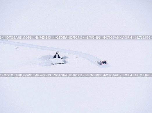 Best of minimalism, view above mountains Norway, Troms aria in winter (2020 год). Стоковое фото, фотограф Tamara Sushko / Фотобанк Лори
