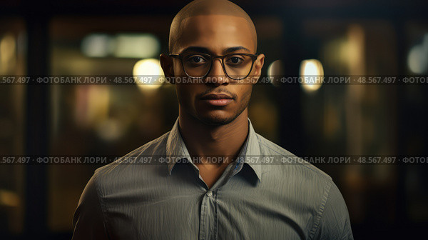 bewildered black woman shocked ai generated. Стоковое AI-изображение, AI-художник Vectorwin / Фотобанк Лори