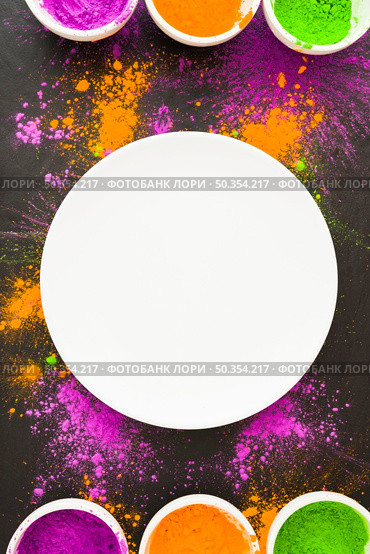 big plate with different powders. Стоковое фото, агентство Ingram Publishing / Фотобанк Лори