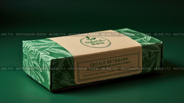 biodegradable green label ai generated. Стоковое AI-изображение, AI-художник Vectorwin / Фотобанк Лори