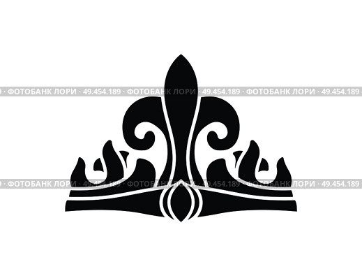 Black ancient crown black silhouette with precious stone. Royal headdress symbol of power. Kings gorgeous crown isolated monochrome vector illustration.. Black Ancient Crown Black Silhouette with Stone. Стоковая иллюстрация, агентство Ingram Publishing / Фотобанк Лори