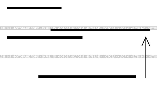 Black lines of different lengths parallel to each other, accompanied by a thin upward-pointing arrow. Ideal for design, simplicity, direction, growth, progress, minimalism and clean layouts. Line. Minimalistic black lines in various lengths with an upward arrow for design and direction concepts. Стоковая иллюстрация, агентство Ingram Publishing / Фотобанк Лори