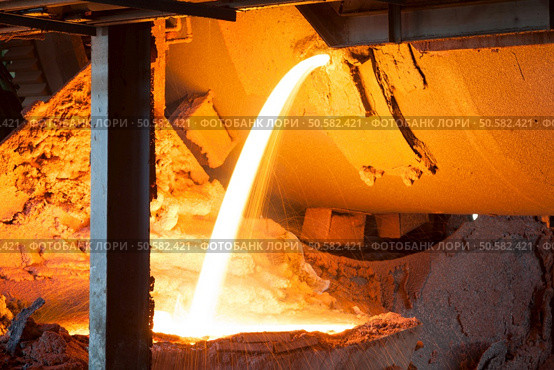 Blast furnace at metallurgical plant. Стоковое фото, агентство Ingram Publishing / Фотобанк Лори