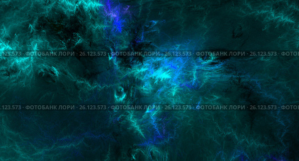 Blue abstract fractal background. Стоковая иллюстрация, иллюстратор Михаил Яковлев (ktynzq) / Фотобанк Лори