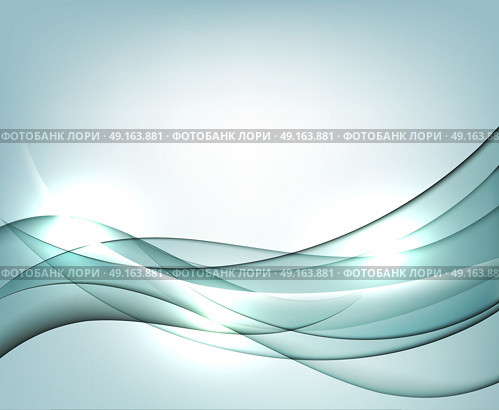 Blue vector Template Abstract background with transparent curves lines. For flyer, brochure, booklet and websites design.. Blue wavy vector Template Abstract background with transparent curves lines. For flyer, brochure, booklet and websites design. Стоковая иллюстрация, агентство Ingram Publishing / Фотобанк Лори
