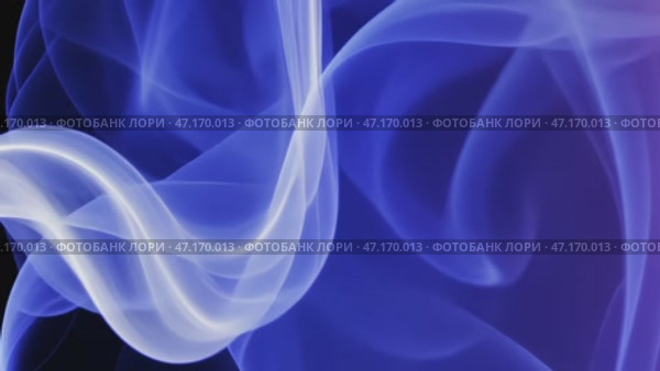 Bluish smoke or steam on black background. Abstract background in purple and gray shades. Стоковое AI-видео, аниматор Ирина / Фотобанк Лори