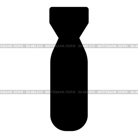 Bomb air icon black color vector illustration image flat style simple. Bomb air icon black color vector illustration image flat style. Стоковая иллюстрация, агентство Ingram Publishing / Фотобанк Лори