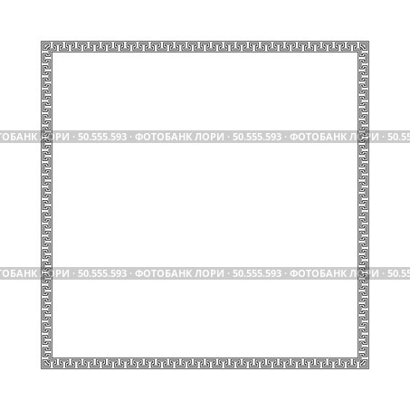 Border ornament. Proportion 1x1. Vector illustration. Стоковая иллюстрация, агентство Ingram Publishing / Фотобанк Лори