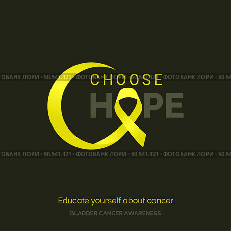 Bravery Beyond Bladder Cancer Awareness Design Template. Стоковая иллюстрация, агентство Ingram Publishing / Фотобанк Лори