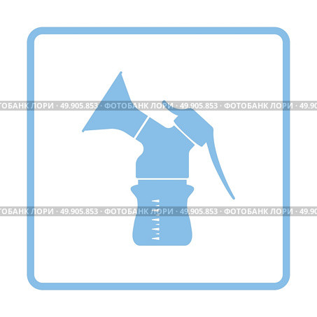 Breast pump icon. Blue frame design. Vector illustration. Стоковая иллюстрация, агентство Ingram Publishing / Фотобанк Лори