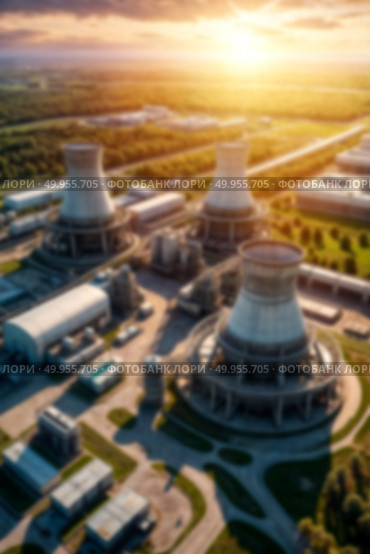 Breathtaking Sunset Over an Industrial Plant Captures the Essence of Industrial Beauty. Стоковое фото, фотограф Aleksandr Golubev / Фотобанк Лори