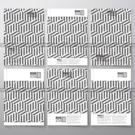 Brochure, flyer or booklet for business, template vector. Recurring cubes on background. Стоковая иллюстрация, агентство Ingram Publishing / Фотобанк Лори