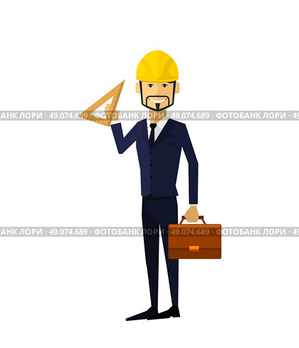 Building process. Success engineer. Building process flow, construction process, engineering technology, construction building, business building, work process, building engineer vector illustration. Стоковая иллюстрация, агентство Ingram Publishing / Фотобанк Лори