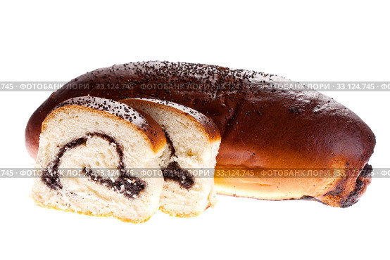 Bun with poppy seeds. Стоковое фото, фотограф Sergiy Artsaba / PantherMedia / Фотобанк Лори