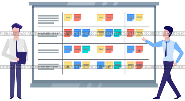Business strategy planning, project management. Tasks planing concept. Business working process, time management and teamwork. Start up plan process. Data analysis and analytic. Kaizen philosophy. Business strategy planning, project management. Tasks planing. Data analysis and analytic. Kaizen philosophy. Стоковая иллюстрация, агентство Ingram Publishing / Фотобанк Лори