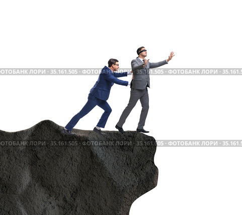 Business unethical competition concept with businessmen. Стоковое фото, фотограф Elnur / Фотобанк Лори
