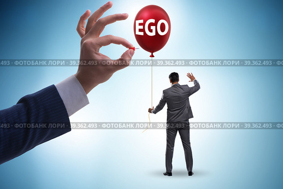 Businessman in excessive ego concept. Стоковое фото, фотограф Elnur / Фотобанк Лори