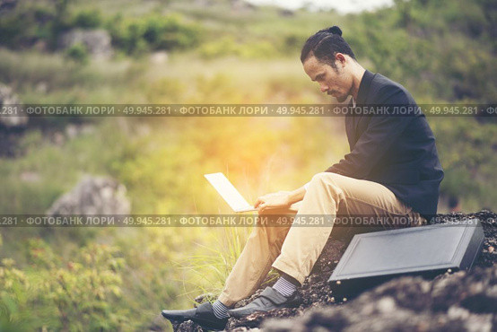 Businessman working hard concept. Стоковое фото, агентство Ingram Publishing / Фотобанк Лори