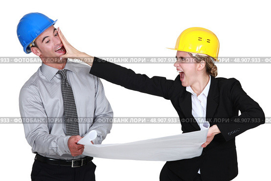 businesspeople having a quarrel. Стоковое фото, агентство Ingram Publishing / Фотобанк Лори