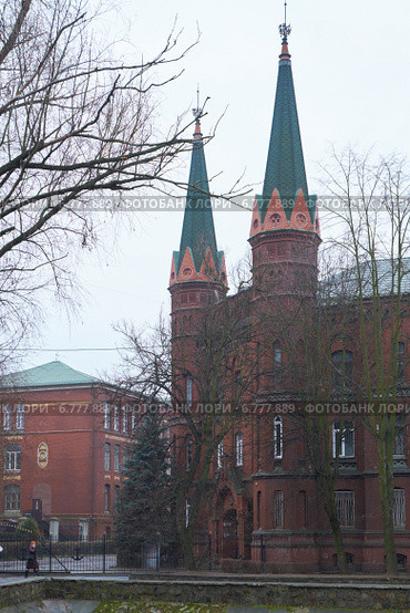 Бывший госпиталь Святого Георга. Калининград (2014 год). Стоковое фото, фотограф Сергей Куров / Фотобанк Лори