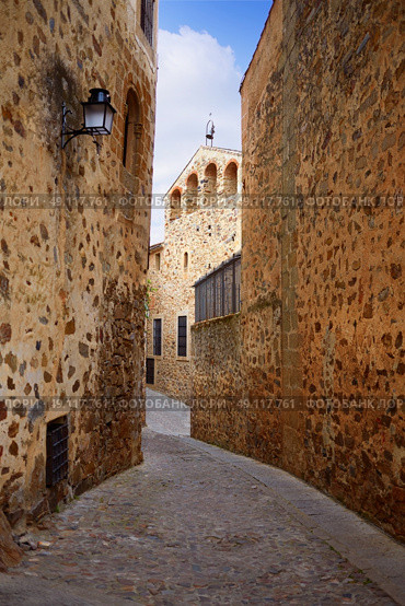 Caceres monumental city in Extremadura of spain. Стоковое фото, агентство Ingram Publishing / Фотобанк Лори