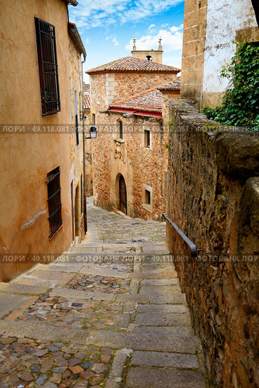 Caceres monumental city in Extremadura of spain. Стоковое фото, агентство Ingram Publishing / Фотобанк Лори
