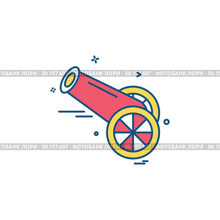 Cannon icon design vector. Стоковая иллюстрация, агентство Ingram Publishing / Фотобанк Лори