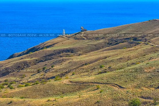 Cape Meganom Lighthouse. Стоковое фото, фотограф Анна Кривицкая / Фотобанк Лори