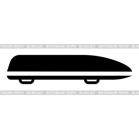 Car box auto roof carrier load trunk cargo roofbox icon black color vector illustration image flat style simple. Car box auto roof carrier load trunk cargo roofbox icon black color vector illustration image flat style. Стоковая иллюстрация, агентство Ingram Publishing / Фотобанк Лори