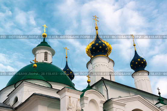 Cathedrals Spaso Yakovlevsky Dimitriev Monastery in a Rostov Veliky, Russia (2016 год). Стоковое фото, фотограф Володина Ольга / Фотобанк Лори