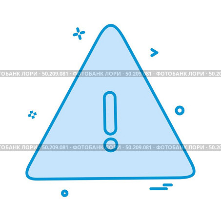 Caution icon design vector . Стоковая иллюстрация, агентство Ingram Publishing / Фотобанк Лори